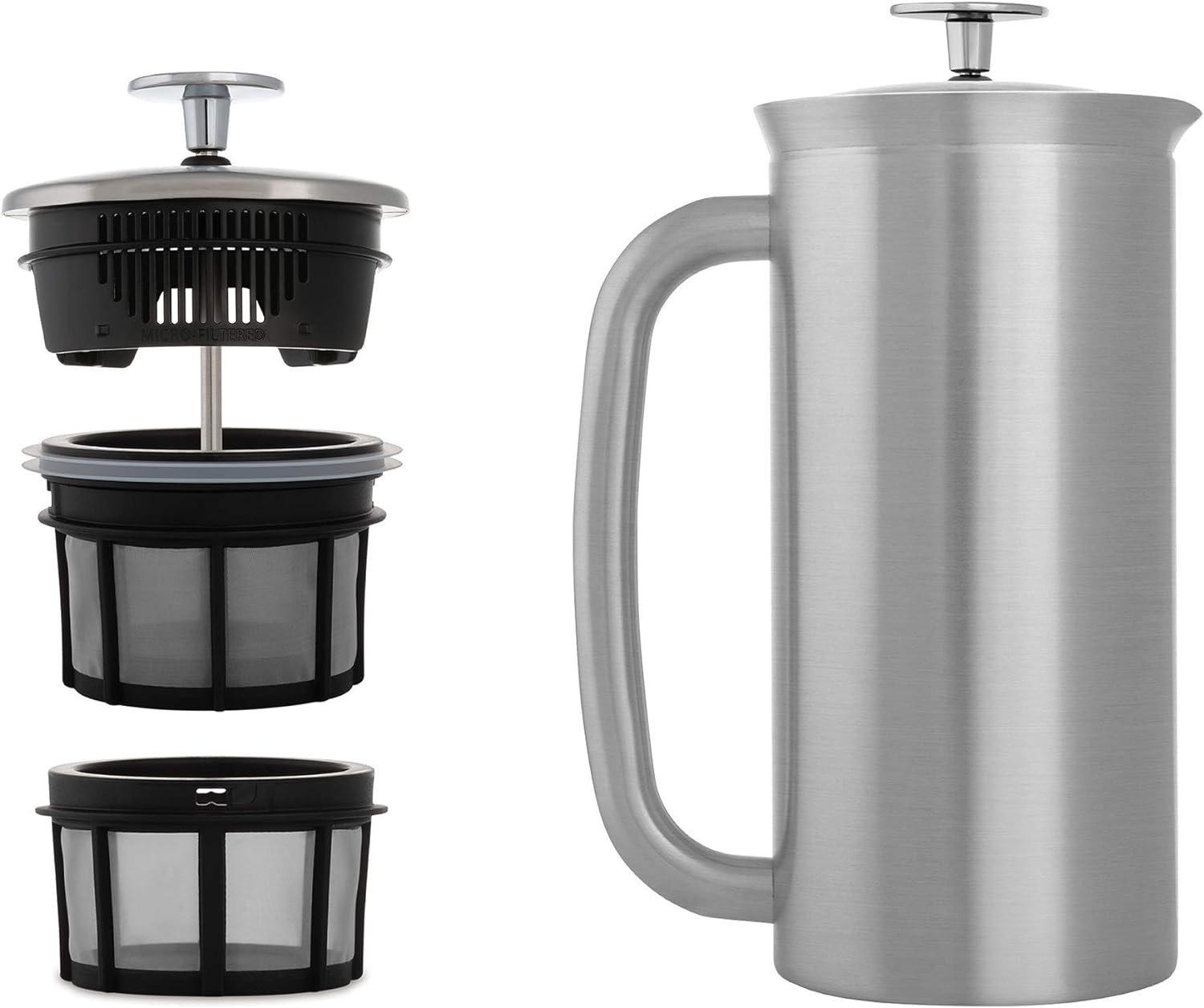 ESPRO - P7 French Press - Double Walled Stainless Steel Insulated Coffee and Tea Maker - Best Camper Coffee Maker 